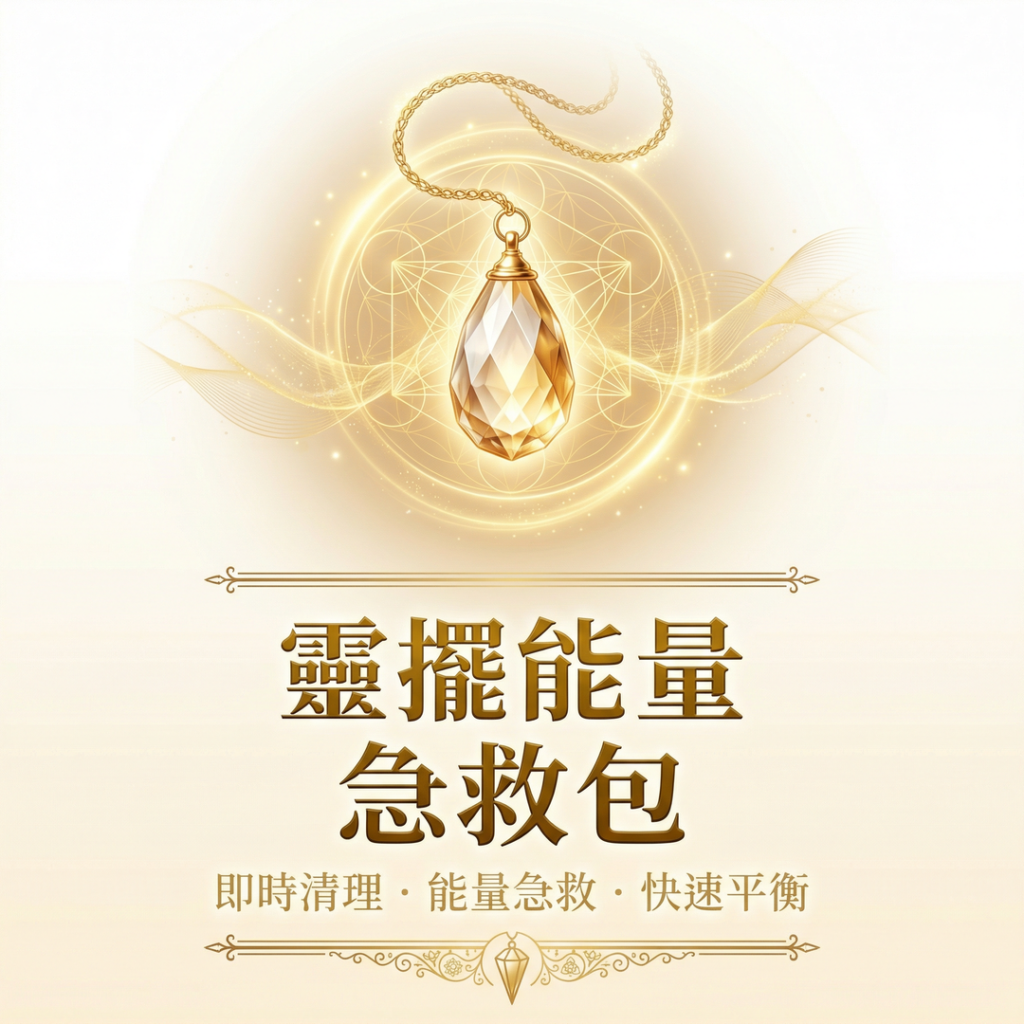 靈擺能量急救包 送一只靈擺(黃/粉/藍擇一)